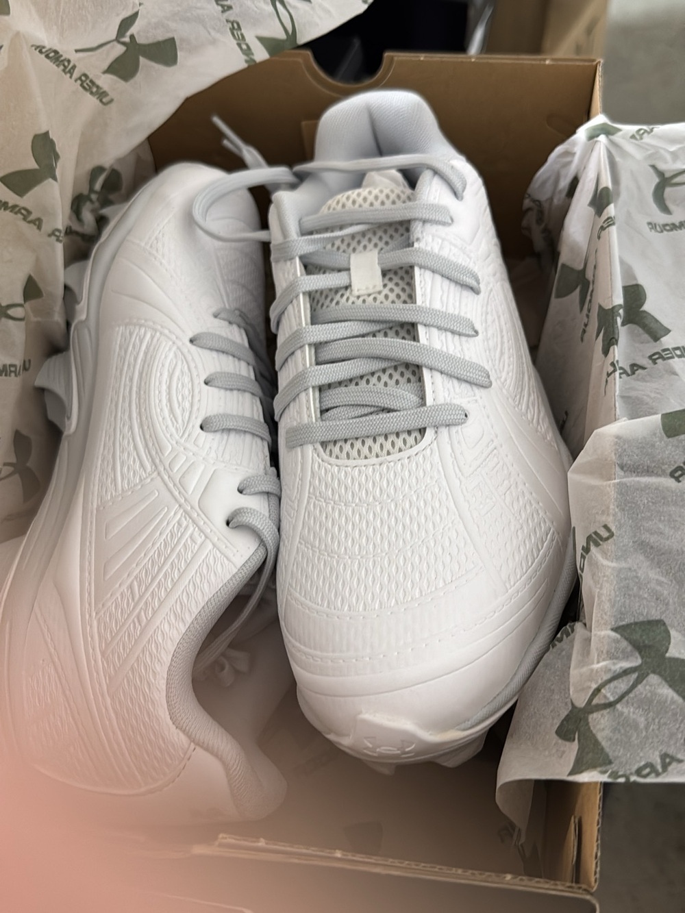 Under Armour white sports sneakers for women